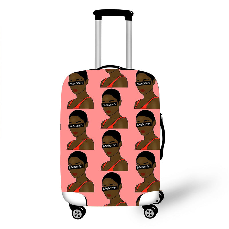 Melanin Queens Women Travel Luggage Cover Suitcase Protector